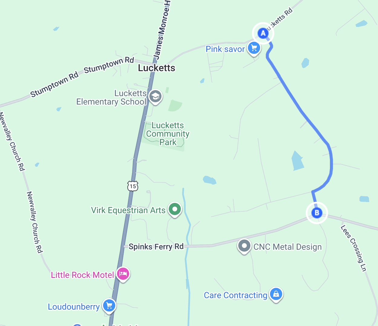 Falconaire Place Map