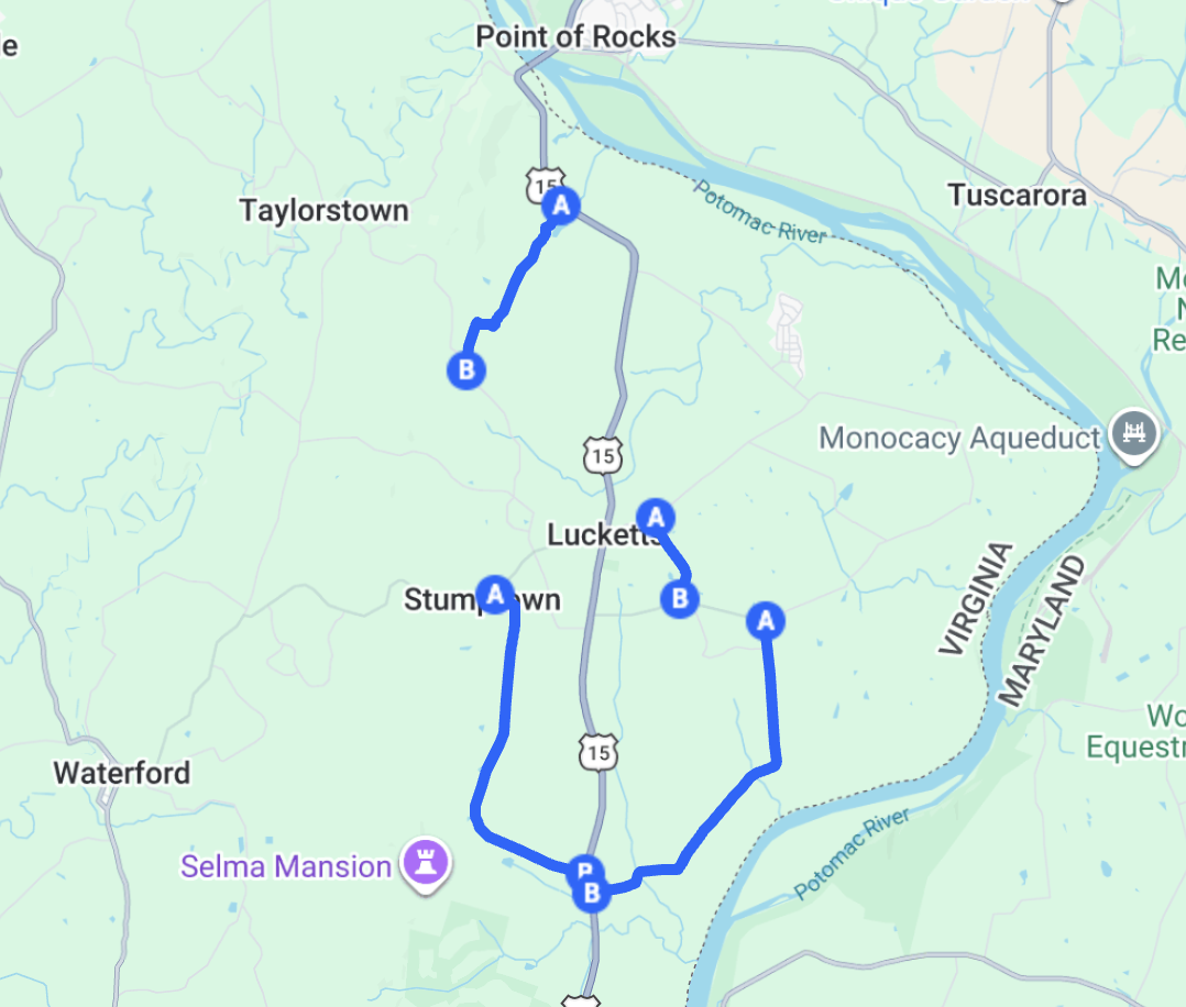 Rt 15 Cut Through Overview Map