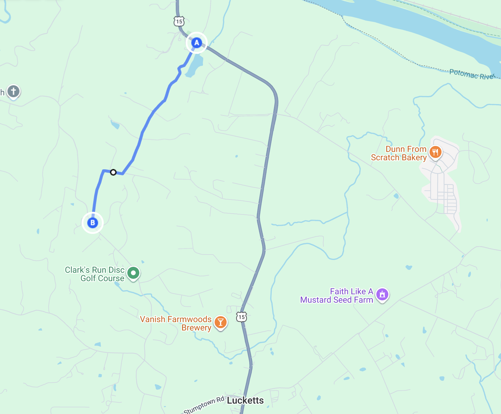 Wilts Store Road Map